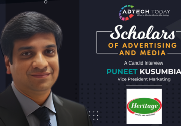 Puneet Kusumbia, Vice President Marketing at Heritage Foods, sharing insights on brand building and modern marketing strategies,
