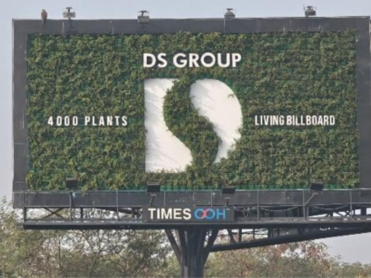 DS Group, MOMS Outdoor Launch 4,000-Plant Living Billboard