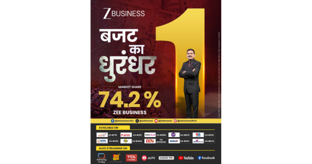 Zee Business Tops Budget Day With 74.2% Share