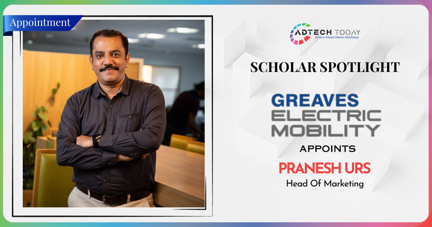 Greaves Electric Mobility Appoints Pranesh Urs As Head Of Marketing