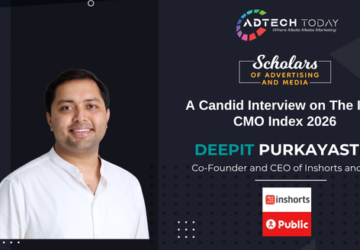 Deepit Purkayastha, Inshorts, Public App, India CMO Index 2026, Brand Building, Performance Marketing, Marketing Leadership, CMO Insights, Influencer Marketing, Brand Measurement, Marketing Strategy, Digital Advertising, Media Platforms, Consumer Trust, Brand Equity, Advertising, Marketing ROI, Content Marketing, AdTech, CMO Assembly