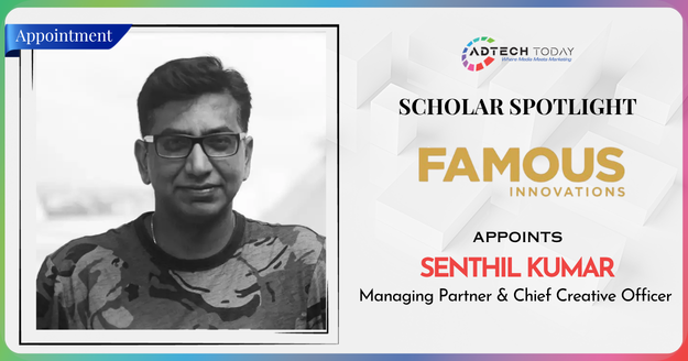 Famous Innovations Names Senthil Kumar as Managing Partner & Chief Creative Officer