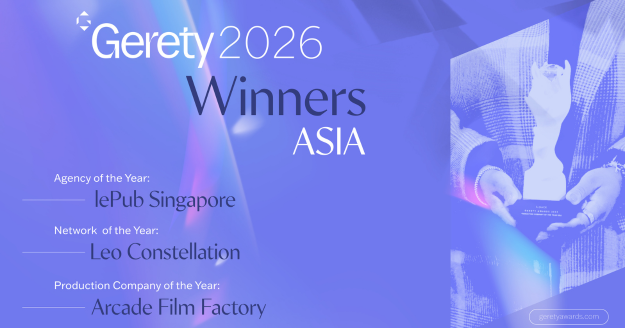 lePub Singapore, Leo Constellation and Arcade Film Factory take Asia’s top honours at Gerety 2026