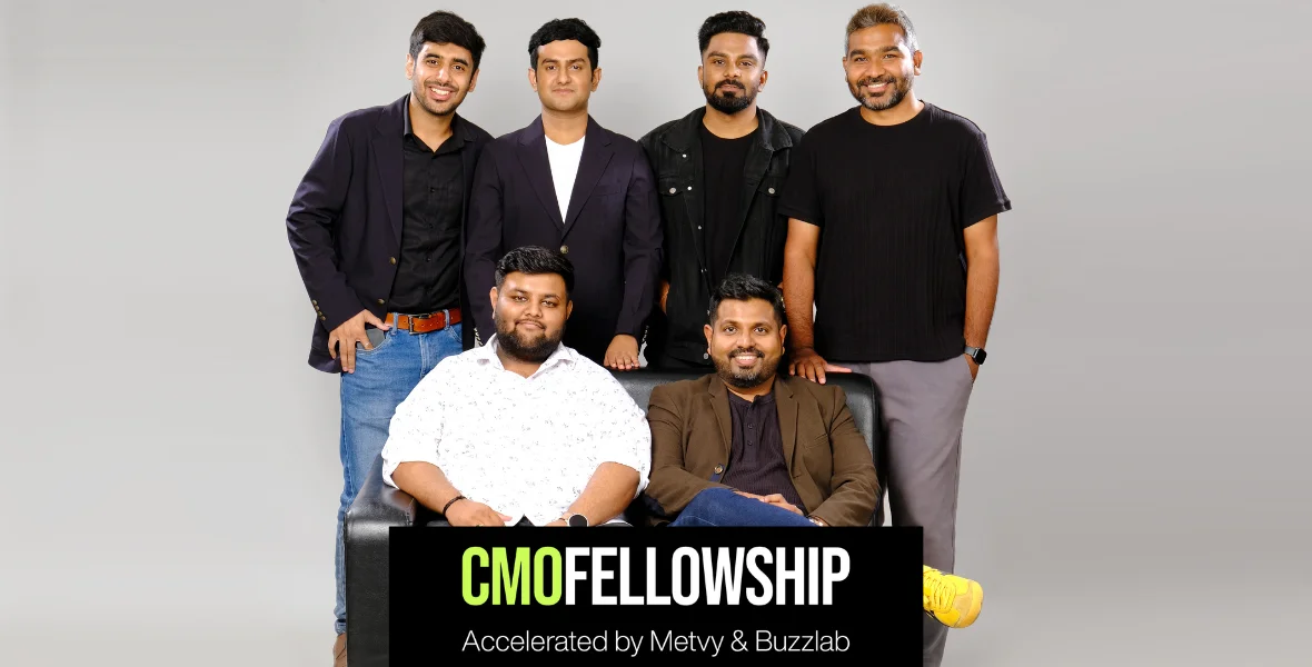 CMO Fellowship, marketing leadership, mid-senior professionals, mentorship, Cult, Buzzlab, Metvy, ZETA framework, marketing program, real-world skills, gamified sessions, CMOs, live projects, Sindhu Biswal, Shahbaaz, Sushant Sadamate, marketing training, leadership roles, immersive learning, brand growth,