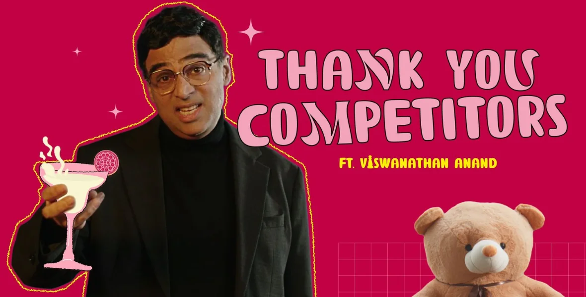 Flipkart, thank you, wordplay, minutes, promotion, marketing, competitors, Flipkart Minutes, ironic, quick commerce, delivery service model, minutes delivery, call to action, campaign seed, quick commerce app, coincidence, Vishwanathan Anand, chess, strategic skills, smartest guy, revelation, Q-Comm game, tongue-in-cheek, competitors, Blinkit, Flipkart delivery, flipkart app, youtube, flipkart quick commerce, grocery delivery, delhi, service flipkart, Bengaluru, swiggy instamart, commerce platforms, Thank you