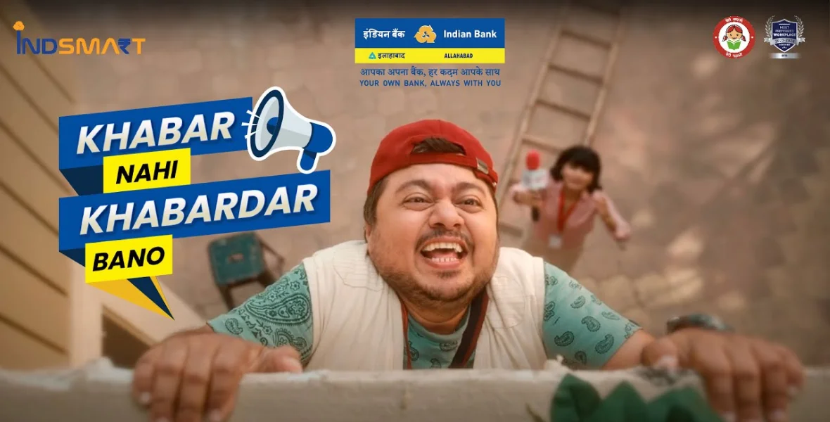 Indian Bank, Khabar Nahi Khabardar Bano, cyber fraud awareness, digital banking, online scams, payment fraud, Goldmine Advertising, customer safety, banking security, digital transactions, fraud prevention, cybercrime, fraud prevention tips, banking community, digital security, Imran Khan Hanafi, Shivani Desai, brand solutions, banking campaign, fraud awareness campaign, secure banking, Indian Bank campaign,