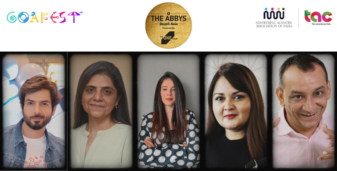 ABBY Awards 2025, Goafest 2025, The Advertising Club, Advertising Agencies Association of India, Nina Elavia Jaipuria, Niraj Ruparel, Deepshikha Dharmaraj, Chandani Samdaria, Praful Akali, Medulla Communications, L&K Saatchi & Saatchi, Burson Group India, WPP India, GroupM India, Viacom 18, BCW India Group, Hill & Knowlton India, GCI Health India, FICCI Women on Corporate Boards, Impact 50 Most Influential Women, IAA Voice of Change, creative jury, advertising awards, media leadership, public relations in India, healthcare advertising, technology in advertising, green advertising, branded content, Indian media industry, Cannes Lions, Clio Awards, Effies, One Show, marketing awards India, jury announcement, Indian advertising professionals, ABBY One Show collaboration, creative excellence, brand storytelling, industry recognition, advertising innovation India,