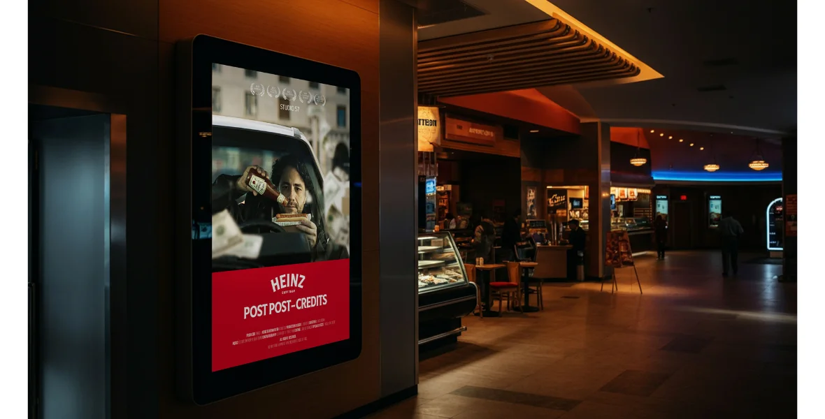 Heinz, Heinz Arabia, Post-Post Credits campaign, Dubai Mall Reel Cinemas, movie advertising campaign, immersive brand experience, Heinz ketchup, Passant El-Ghannam, Federico Fanti, FP7McCANN Dubai, cinematic marketing, ketchup ad campaign, MEA marketing, moviegoer rewards, limited edition Heinz merch, creative brand campaign, advertising innovation, Dubai marketing campaign, brand storytelling, ketchup commercial 2025, movie campaign Dubai, exclusive Heinz deals, advertising after movie credits, ketchup worth the wait, unconventional advertising, audience engagement campaign,