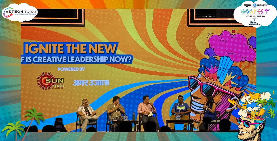 Bobby Pawar, Sonal Dabral, Senthil Kumar, Lulu Raghavan, Rohit Ohri, OHRIGINAL, Tribha, VML India, Landor, creative leadership, Chief Creative Officer, CCO, role of CCO, creativity in agencies, advertising creativity, agency leadership, creative culture, branding leadership, creative burnout, creative innovation, brand vision, creative team management, cultural instinct in creativity, AI and creativity, empowering talent in agencies, idea-first execution, agency transformation, creative industry insights, protecting creativity, future of CCOs, creative leadership trends, creative storytelling, advertising panel discussion, Goafest 2025, marketing leadership, Indian advertising industry, creative leadership, Chief Creative Officer, CCO role, Bobby Pawar, Sonal Dabral, Senthil Kumar, Lulu Raghavan, Rohit Ohri, VML India, Landor, Tribha, OHRIGINAL, creative innovation, agency transformation, advertising insights, Goafest 2025, branding leadership, creative storytelling, future of creativity, agency leadership,