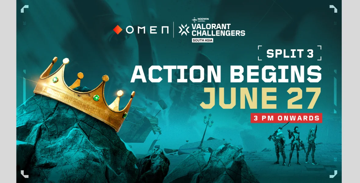 OMEN VCSA 2025, VALORANT Challengers South Asia, Split 3, VCT Ascension Pacific 2025, NODWIN Gaming, Riot Games, OMEN by HP, VALORANT South Asia, esports India, VALORANT tournament 2025, VCT South Asia qualifiers, Indian esports, competitive gaming South Asia, VALORANT LAN Gurugram, Ascension qualifiers, VALORANT teams India, Velocity Gaming, Revenant Esports, Reckoning Esports, S8UL, Dot Exe Esports, XO IND, Asterisk esports, esports prize pool, VALORANT MVP moner, Kirill Matsanov, VALORANT schedule 2025,