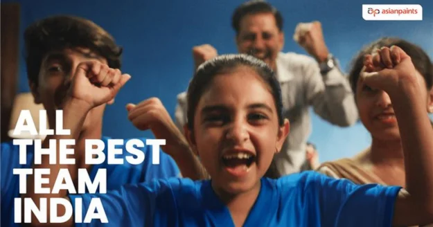 Asian Paints ‘Meri Wali Blue’ campaign celebrating India’s women cricketers and their fans at home, featuring Harmanpreet Kaur’s jersey