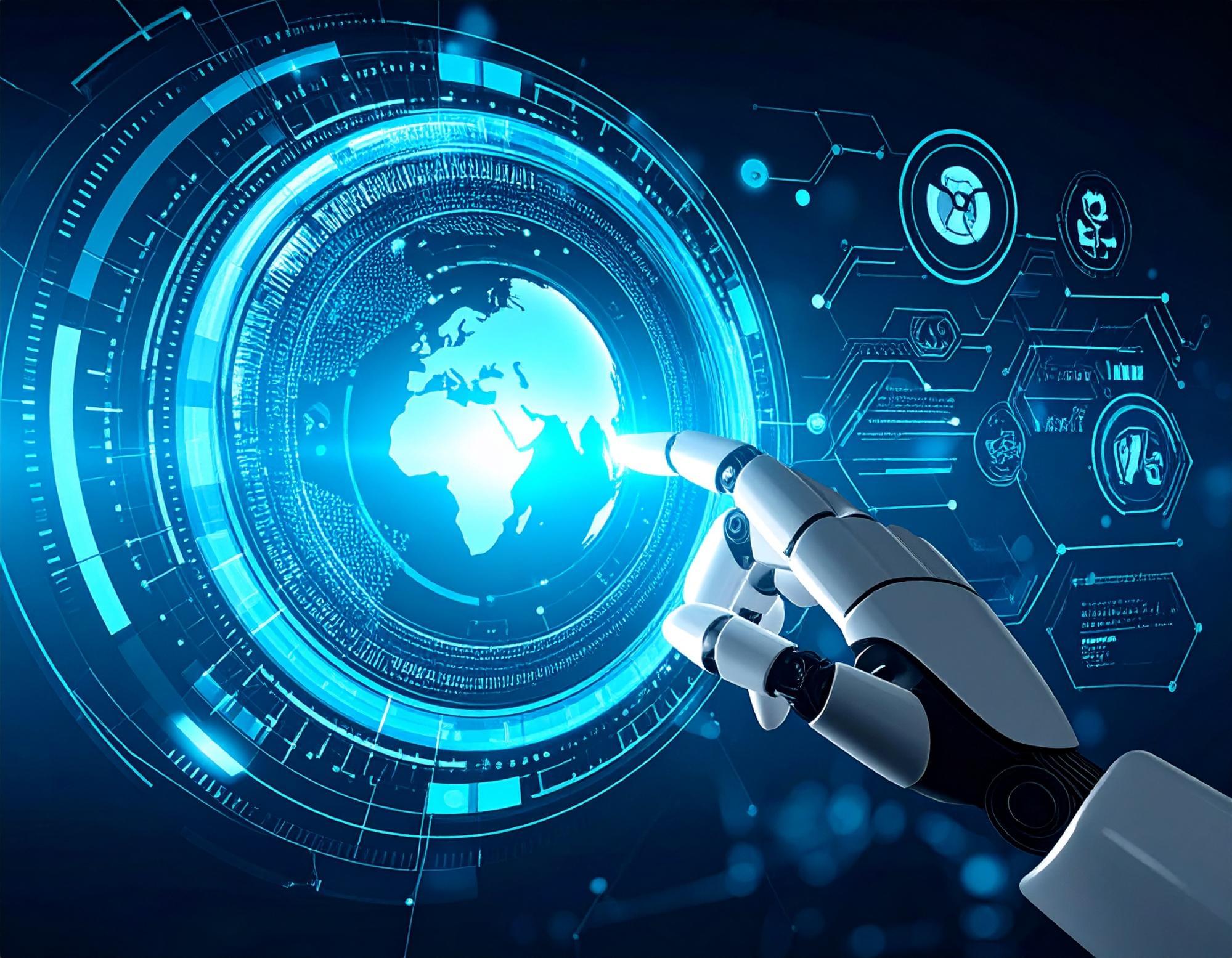 Illustrations depicting Agentic AI in action, showing autonomous systems managing marketing campaigns, personalization, and decision-making across industries,