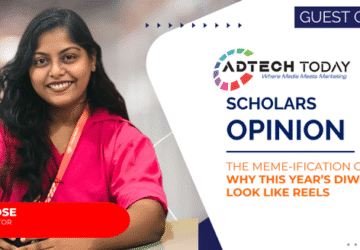 Collage of Indian festive ad visuals showing creators, smartphones, and meme-style storytelling representing modern Diwali advertising trends,