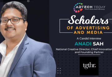Anadi Sah, National Creative Director and Chief Innovation Officer at tgthr, discussing creativity and technology in advertising,