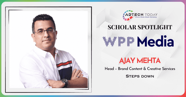 Ajay Mehta steps down from WPP Media after an 11-year tenure leading branded content and creative services