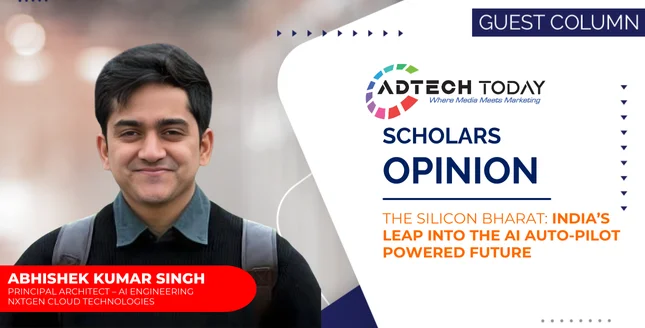 Illustration representing India’s sovereign AI infrastructure powering the Silicon Bharat movement,