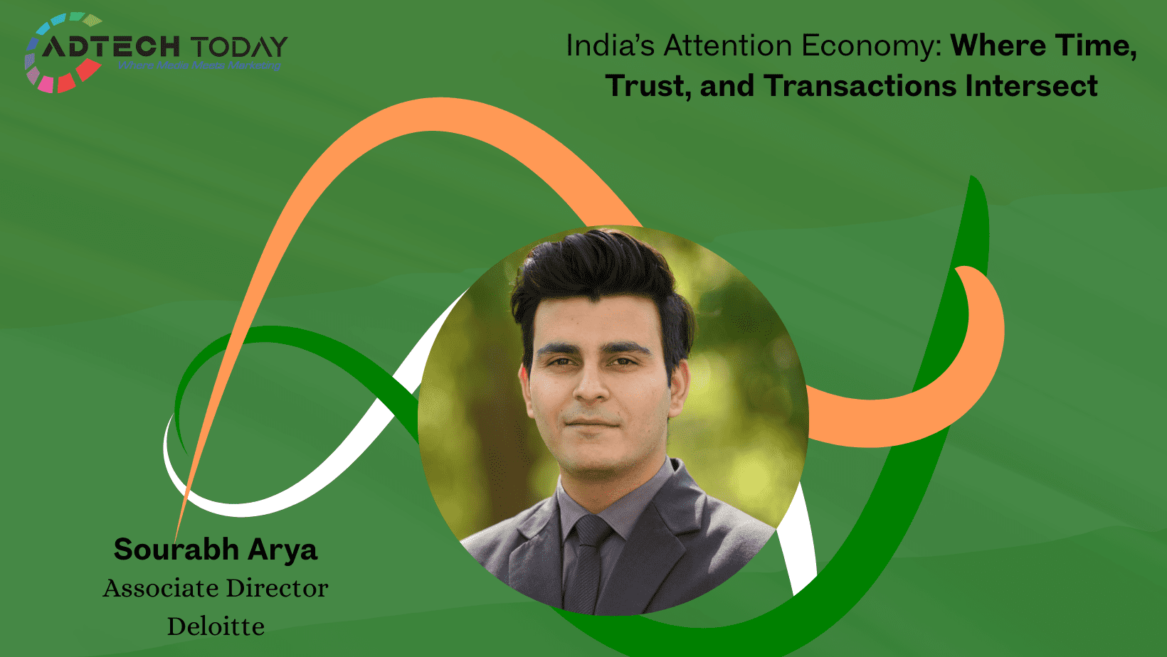 Visual illustrating India’s attention economy shift from impressions to outcomes using AI and trust-based systems,